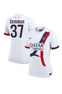 Fotbalové Dres Paris Saint-Germain Milan Skriniar #37 Dámské Venkovní Oblečení 2024-25 Krátký Rukáv